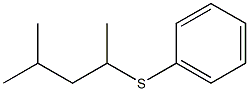 2-Methyl-4-phenylthiopentane Struktur