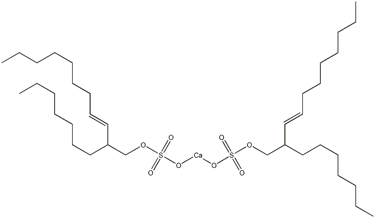 Bis(2-heptyl-3-undecenyloxysulfonyloxy)calcium Struktur