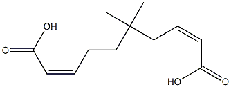 Bisisocrotonic acid 1,1-dimethylethylene ester Struktur