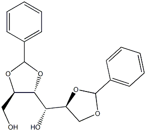 2-O,3-O:5-O,6-O-Dibenzylidene-L-glucitol Struktur