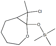 8-Chloro-8-methyl-1-(trimethylsilyloxy)-2-oxabicyclo[5.1.0]octane Struktur