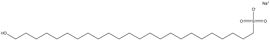 24-Hydroxytetracosane-1-sulfonic acid sodium salt Struktur