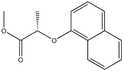 [S,(+)]-2-(1-Naphtyloxy)propionic acid methyl ester Struktur