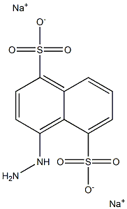 4-Hydrazino-1,5-naphthalenedisulfonic acid disodium salt Struktur