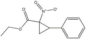 1-Nitro-2-phenylcyclopropanecarboxylic acid ethyl ester Struktur