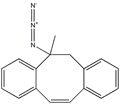 5-Azido-5,6-dihydro-5-methyldibenzo[a,e]cyclooctene Struktur