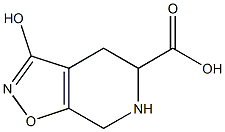 4,5,6,7-Tetrahydro-3-hydroxyisoxazolo[5,4-c]pyridine-5-carboxylic acid Struktur