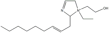 1-Ethyl-1-(2-hydroxyethyl)-2-(2-nonenyl)-3-imidazoline-1-ium Struktur