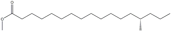 (14S)-14-Methylheptadecanoic acid methyl ester Struktur