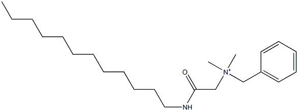 N-[2-(Dodecylamino)-2-oxoethyl]-N,N-dimethylbenzenemethanaminium Struktur