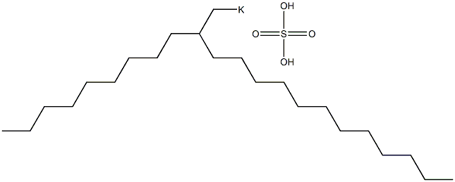 Sulfuric acid 2-nonyltetradecyl=potassium salt Struktur