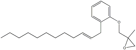 2-(2-Dodecenyl)phenyl 2-methylglycidyl ether Struktur