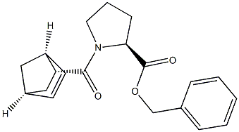 N-[[(1S,2R,4S)-Bicyclo[2.2.1]hept-5-en-2-yl]carbonyl]-L-proline benzyl ester Struktur