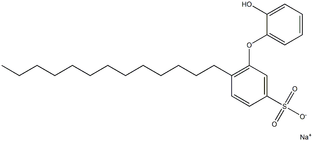 2'-Hydroxy-6-tridecyl[oxybisbenzene]-3-sulfonic acid sodium salt Struktur