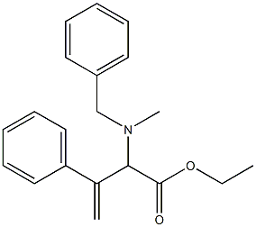 2-(Methylbenzylamino)-3-phenyl-3-butenoic acid ethyl ester Struktur