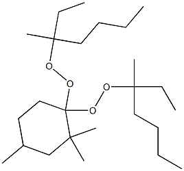 2,2,4-Trimethyl-1,1-bis(1-ethyl-1-methylpentylperoxy)cyclohexane Struktur