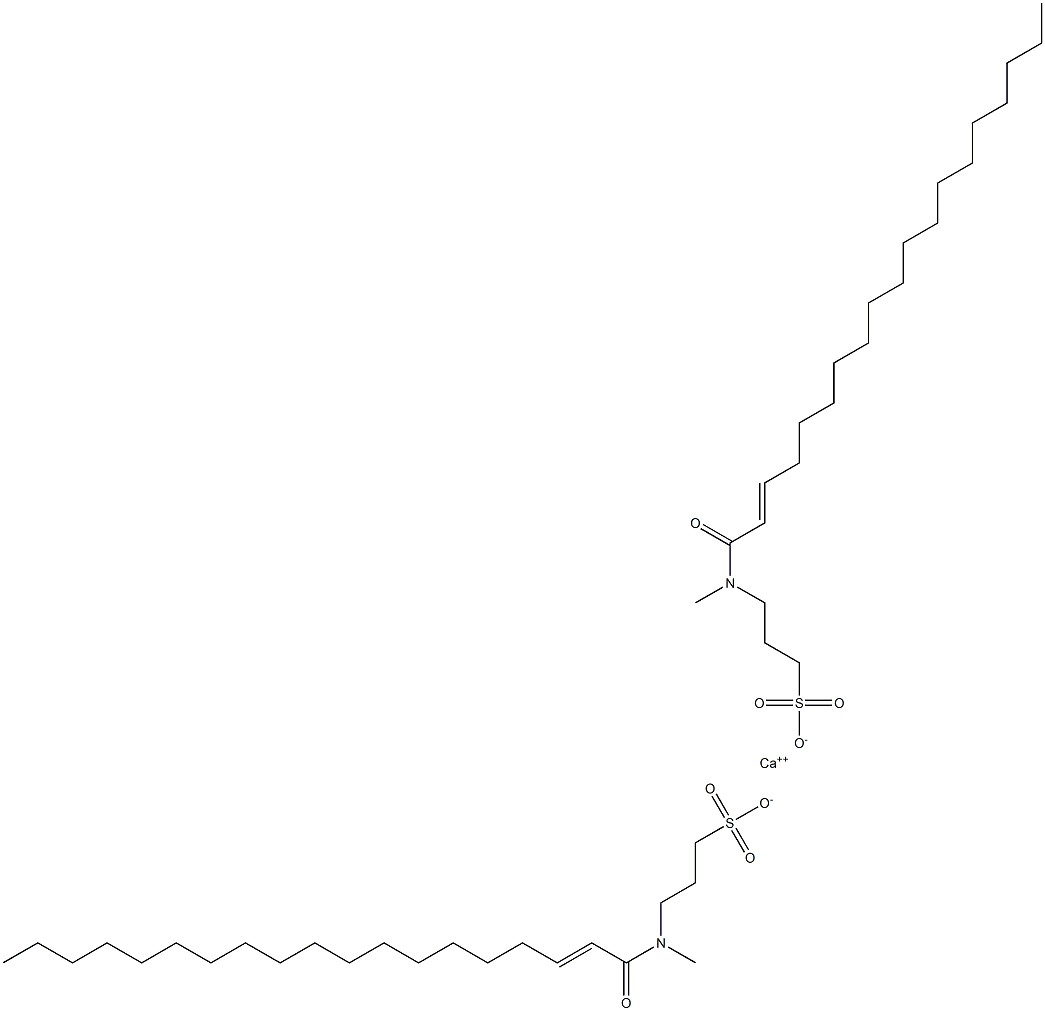 Bis[3-[N-(2-nonadecenoyl)-N-methylamino]-1-propanesulfonic acid]calcium salt Struktur