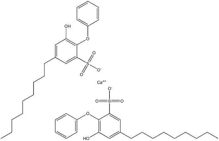 Bis(6-hydroxy-4-nonyl[oxybisbenzene]-2-sulfonic acid)calcium salt Struktur