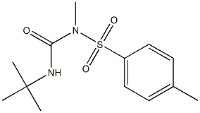 1-(4-Methylphenylsulfonyl)-1-methyl-3-tert-butylurea Struktur