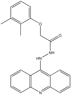 N'-(Acridin-9-yl)-2-(2,3-dimethylphenoxy)acetohydrazide Struktur