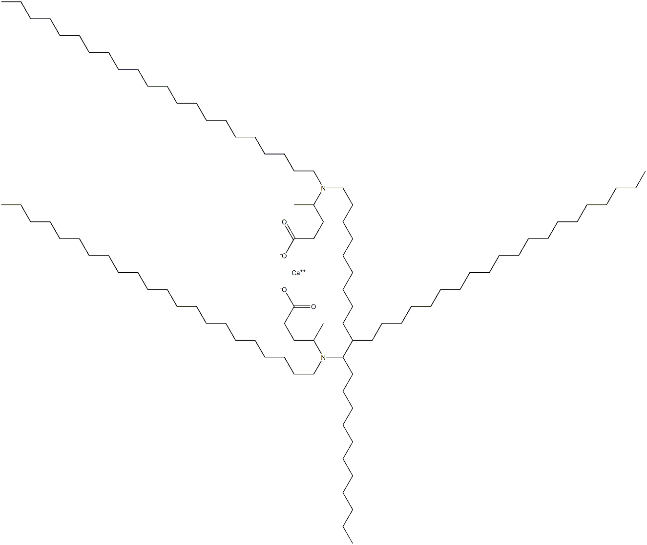 Bis[4-(didocosylamino)valeric acid]calcium salt Struktur