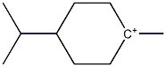 1-Methyl-4-isopropylcyclohexane-1-cation Struktur