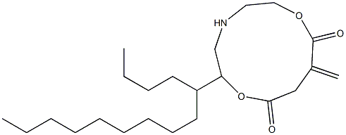 5-Tetradecyl-10-methylene-5-aza-2,8-dioxacycloundecane-1,9-dione Struktur