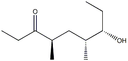 (4R,6R,7S)-7-Hydroxy-4,6-dimethyl-3-nonanone Struktur