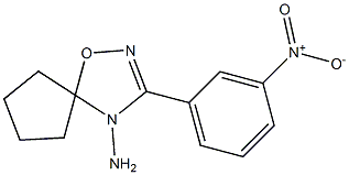 3-(3-Nitrophenyl)-5,5-tetramethylene-1,2,4-oxadiazol-4(5H)-amine Struktur