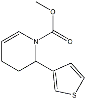 2-(3-Thienyl)-1,2,3,4-tetrahydropyridine-1-carboxylic acid methyl ester Struktur