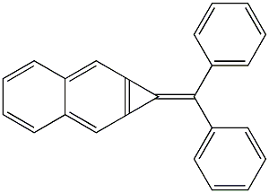 1-Benzhydrylidene-1H-cyclopropa[b]naphthalene Struktur