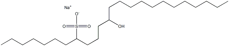 12-Hydroxytetracosane-8-sulfonic acid sodium salt Struktur