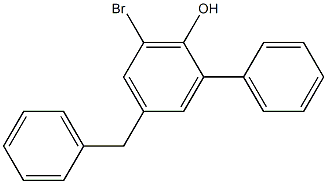 4-Benzyl-6-bromo-2-phenylphenol Struktur