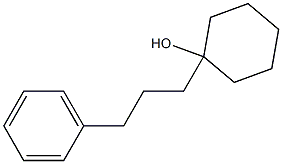 1-(3-Phenylpropyl)cyclohexanol Struktur