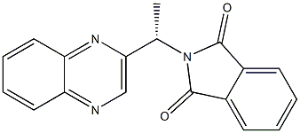 (+)-N-[(S)-1-(Quinoxaline-2-yl)ethyl]phthalimide Struktur