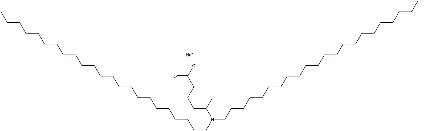 5-(Ditricosylamino)hexanoic acid sodium salt Struktur