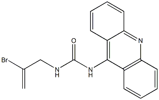 1-(9-Acridinyl)-3-(2-bromoallyl)urea Struktur