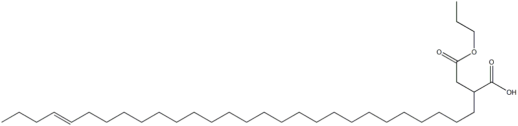 2-(24-Octacosenyl)succinic acid 1-hydrogen 4-propyl ester Struktur