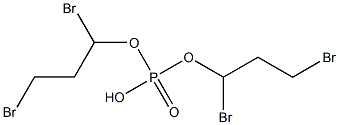 Phosphoric acid hydrogen bis(1,3-dibromopropyl) ester Struktur