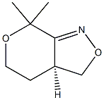 (S)-7,7-Dimethyl-3,3a,4,5-tetrahydro-7H-pyrano[3,4-c]isoxazole Struktur