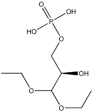 Phosphoric acid dihydrogen (R)-3,3-diethoxy-2-hydroxypropyl ester Struktur