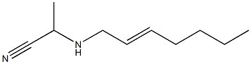 2-(2-Heptenylamino)propionitrile Struktur