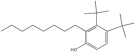 3,4-Di-tert-butyl-2-octylphenol Struktur