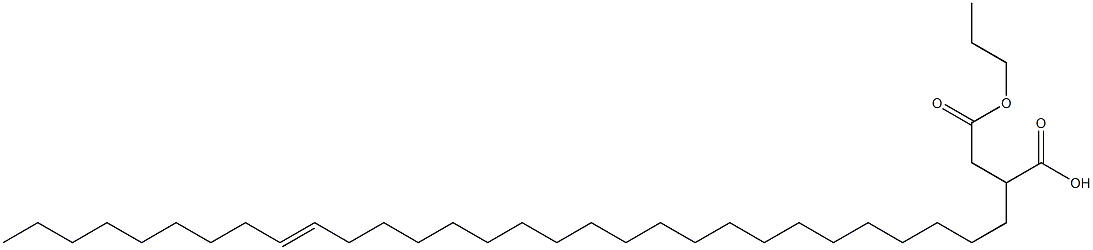 2-(21-Triacontenyl)succinic acid 1-hydrogen 4-propyl ester Struktur