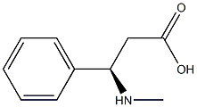 [R,(+)]-3-(Methylamino)-3-phenylpropionic acid Struktur