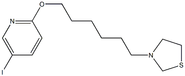 5-Iodo-2-[[6-(3-thiazolidinyl)hexyl]oxy]pyridine Struktur