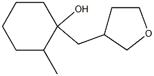 2-Methyl-1-[(tetrahydrofuran)-3-ylmethyl]cyclohexan-1-ol Struktur