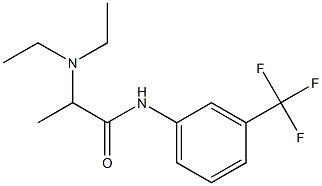 2-(Diethylamino)-N-[3-(trifluoromethyl)phenyl]propionamide Struktur