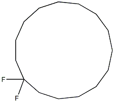 1,1-Difluorocyclopentadecane Struktur