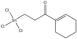 1-(Trichlorostannyl)-3-(1-cyclohexenyl)propan-3-one Struktur